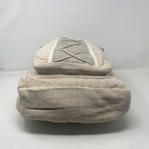 Natural Handmade Large Multi Pocket Hemp Backpack (THC FREE)